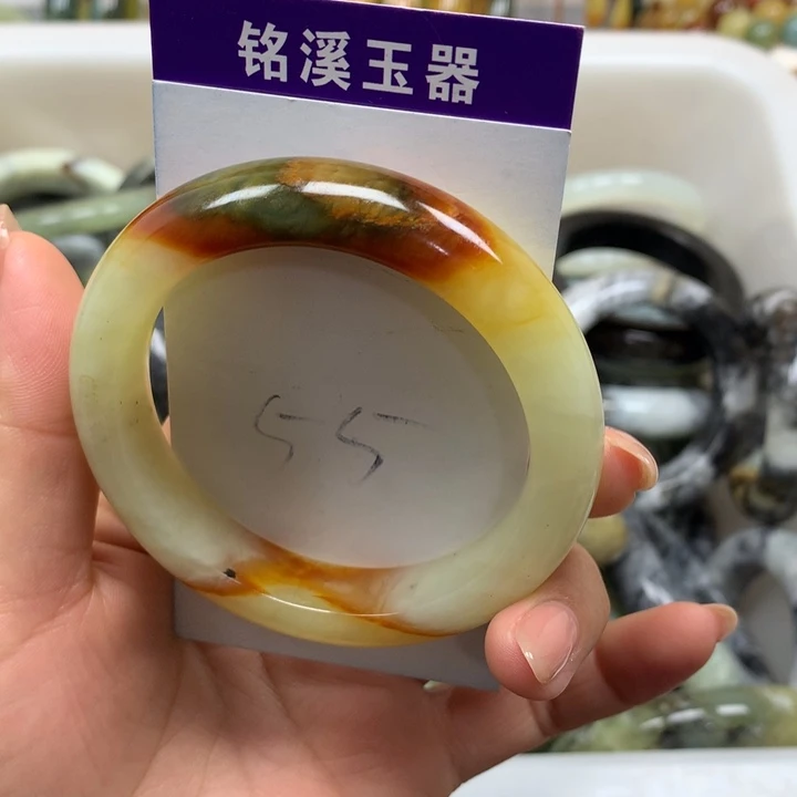未镶嵌蛇纹石玉手镯