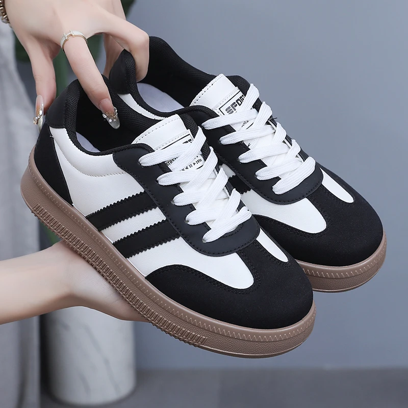 德训鞋女款2025爆款网红女鞋板鞋春季新款百搭轻便运动鞋小白鞋