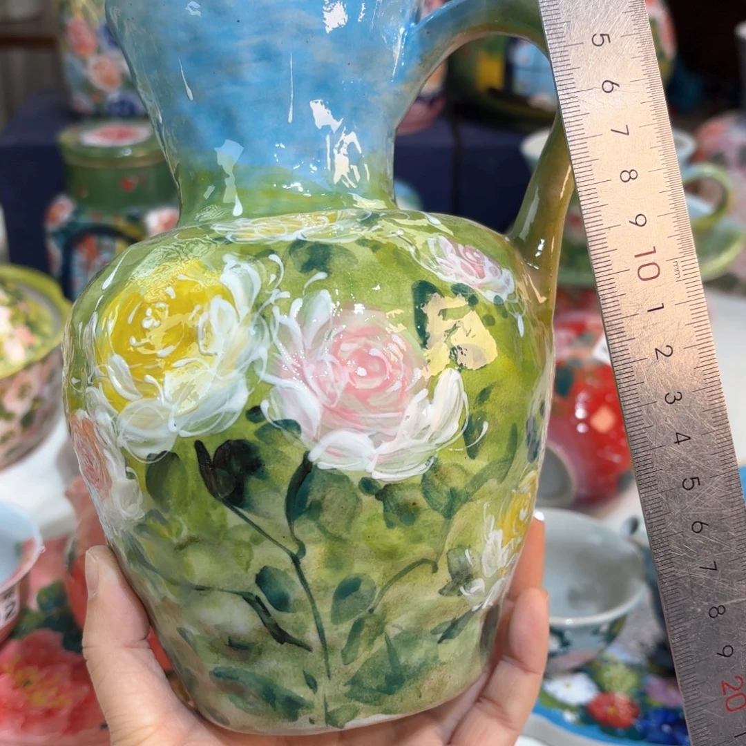 景德镇手绘高温釉下彩陶瓷茶具
