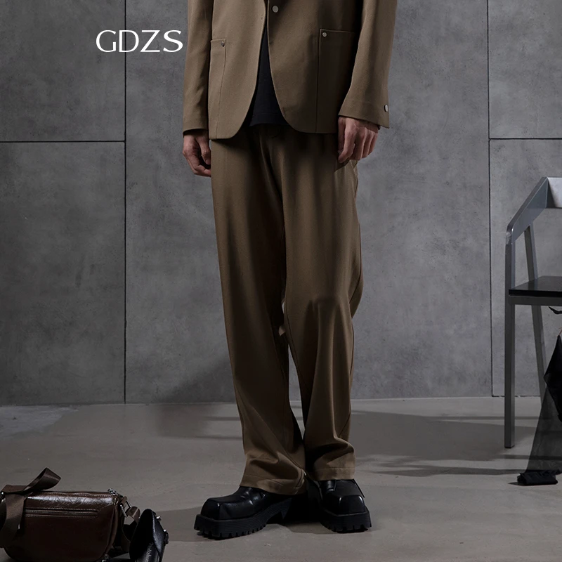 GDZS格度佐致品牌男装-春夏新款浅咖色商务正装西裤PACFA3085