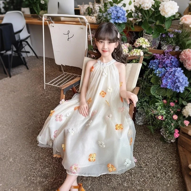 女童连衣裙夏装2025新款儿童洋气凉快裙子夏季女孩夏款长裙公主裙