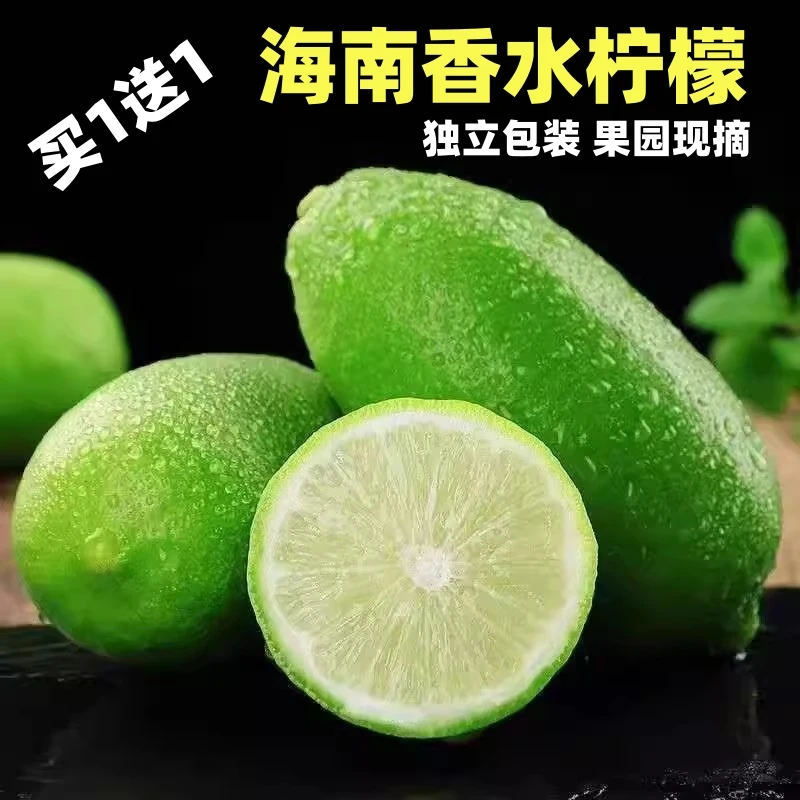 【买1送1】海南香水柠檬鲜果新鲜果园现摘整箱食用水果奶茶冷饮店