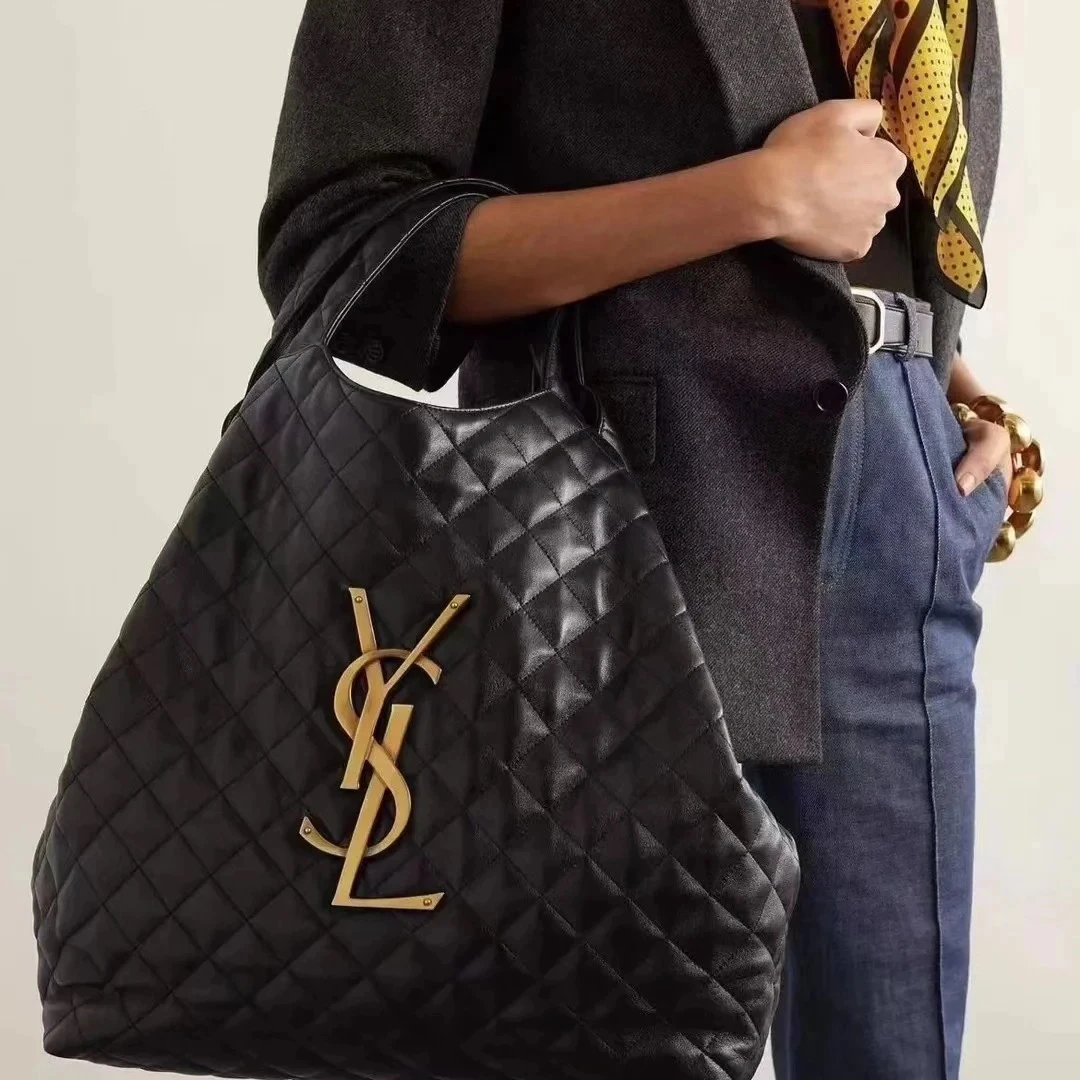 99新 YSL/圣罗兰 YSL黑金shopping go黑金托特包25060089-01