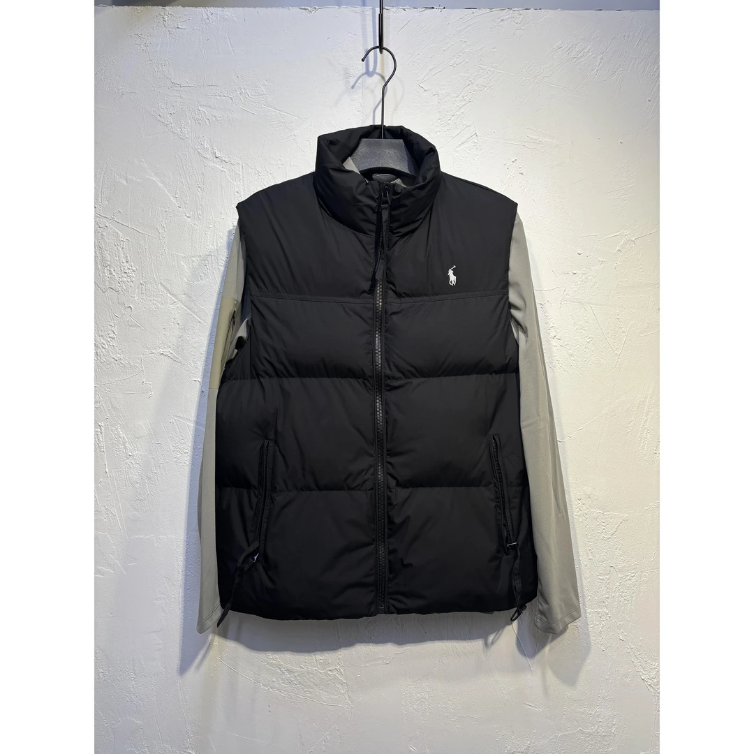 2026新款男士立领羽绒马甲刺绣冬季时尚百搭休闲加厚保暖上衣外套