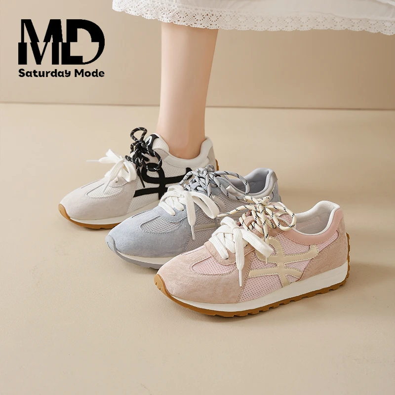 SATURDAYMODE2025春款网面阿甘鞋百搭透气不闷脚日常通勤ins风S45