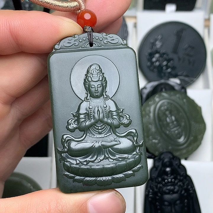 和田玉（青玉）未镶嵌颈饰