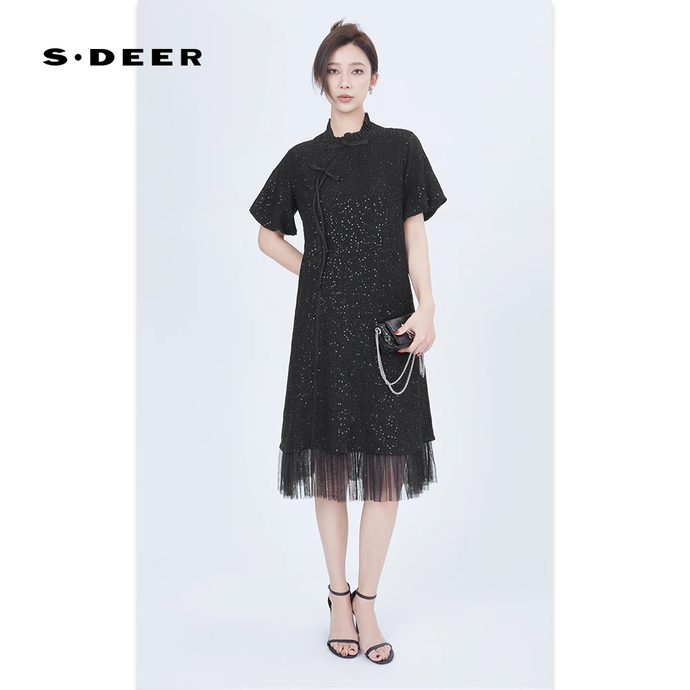 【粉丝专享】圣迪奥女装连衣裙气质轻奢时尚国风新中式精致高端裙子