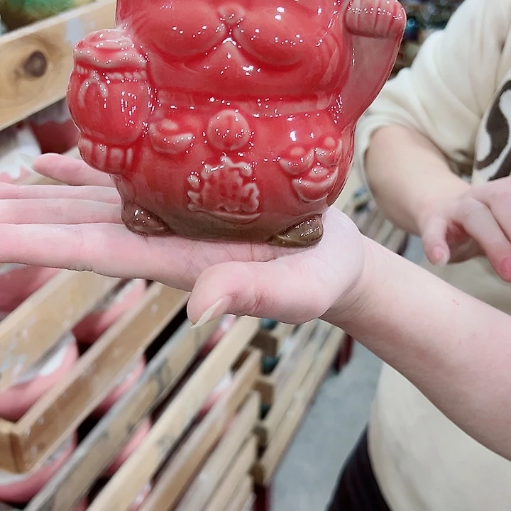 有孔，凑单福利满10元发货陶瓷多肉花盆！
