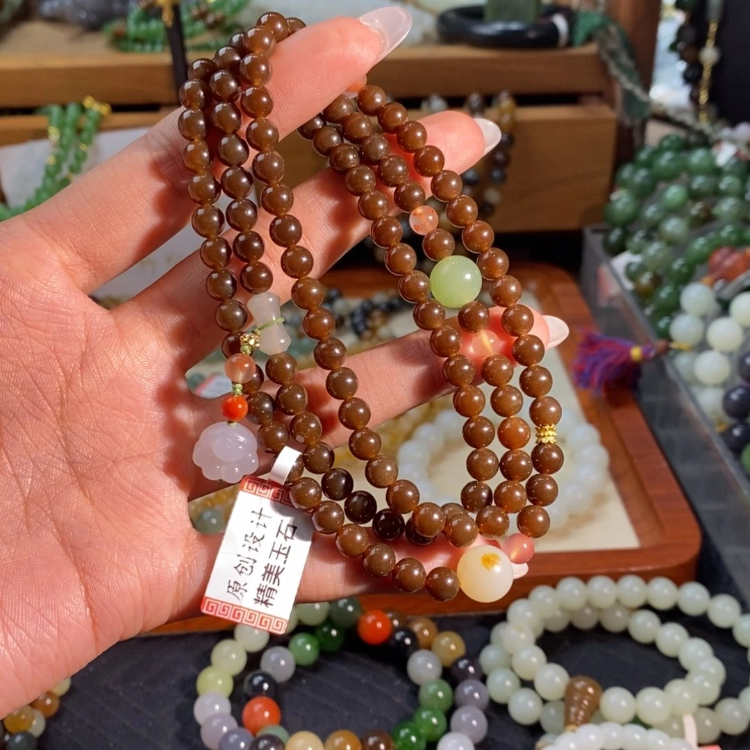 和田玉未镶嵌手链