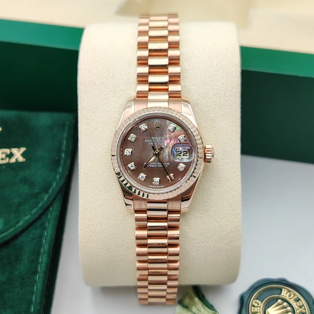 99新 Rolex/劳力士 日志系列179175F/黑贝母盘/26mm/自动/女表