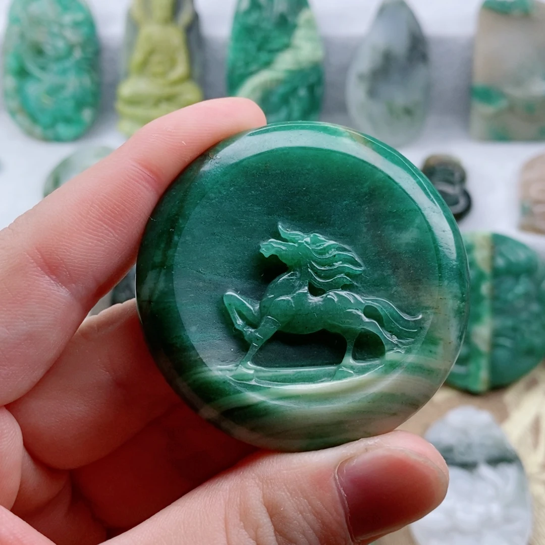 未镶嵌独山玉吊坠(不含链)