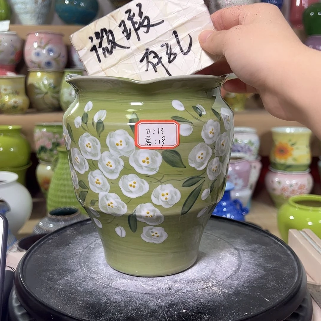 景德镇陶瓷花盆花器瑕021