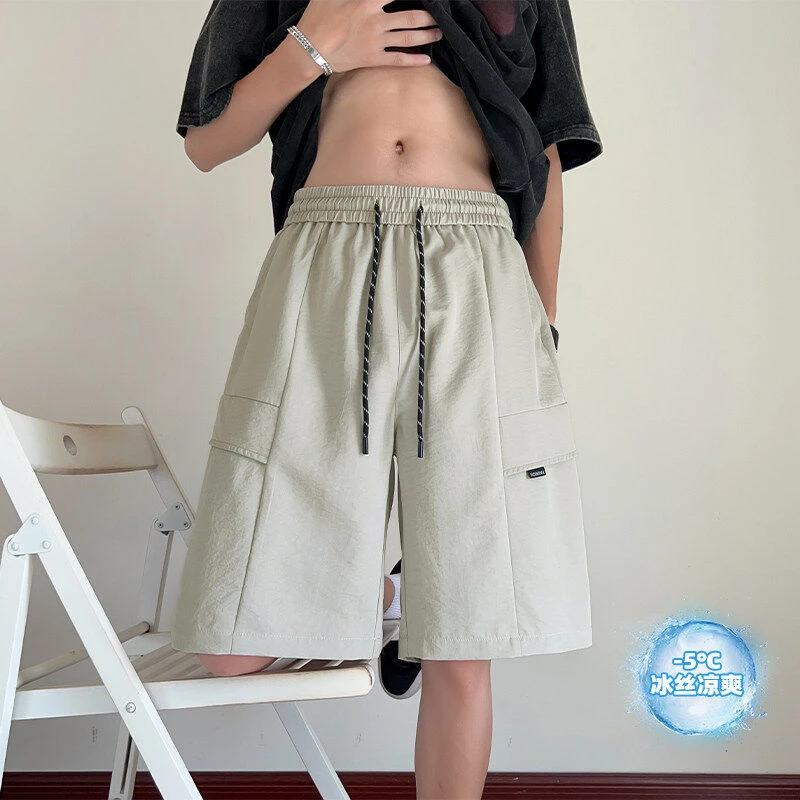 工装短裤男夏季薄款休闲宽松运动五分裤子美式潮牌居家外穿五分裤