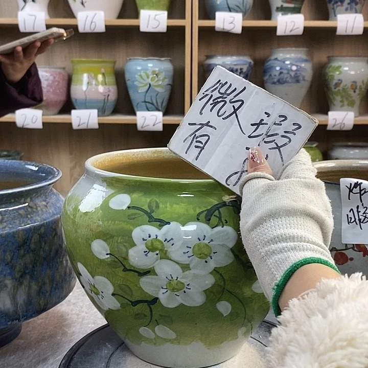 缸23xc景德镇陶瓷花盆