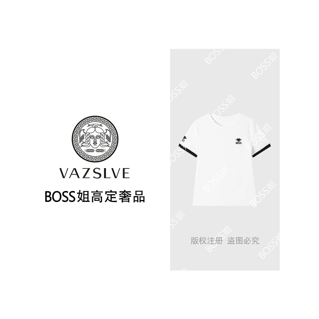 VAZSLVE/原创设计简约休闲百搭T恤-W61126