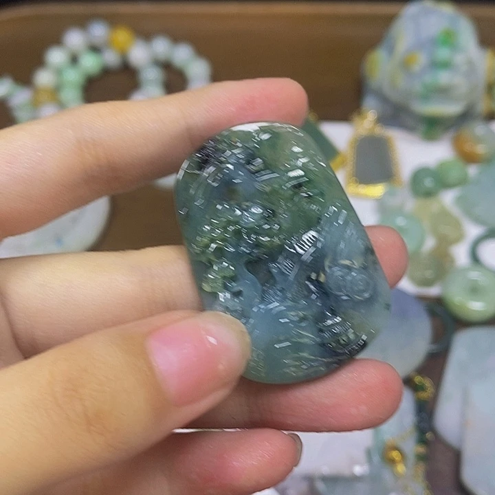 散珠翡翠天然缅甸翡翠A货