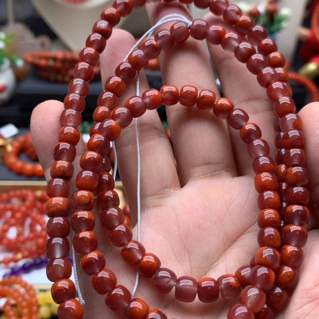 南红玛瑙手链未镶嵌