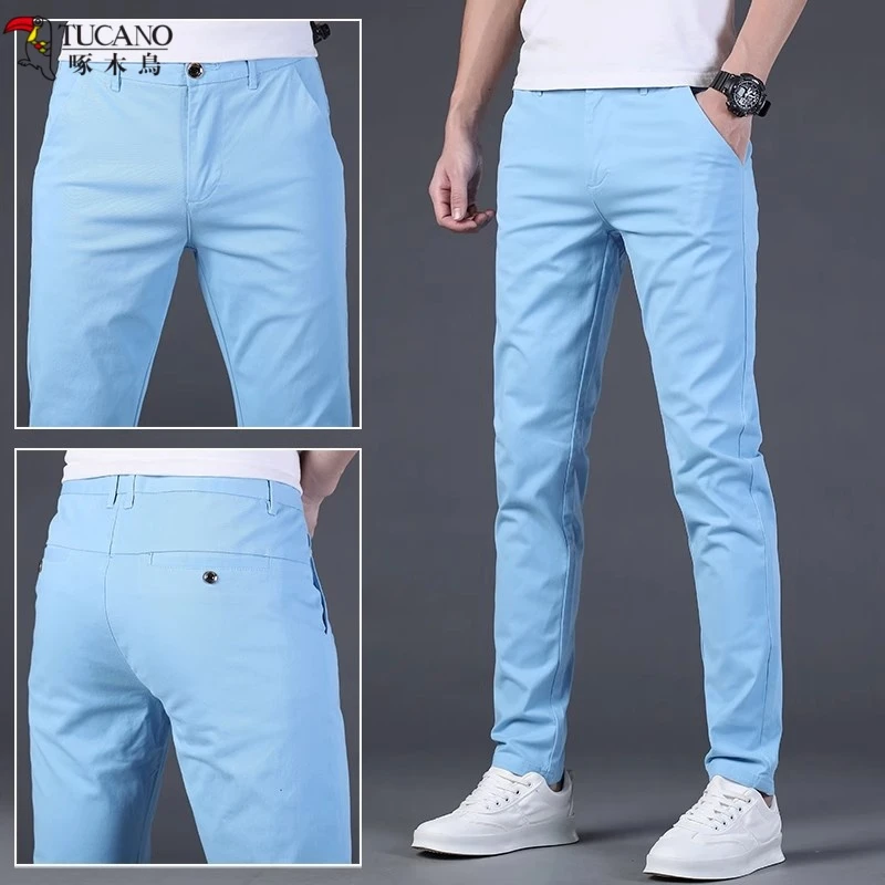 TUCANO/啄木鳥香港夏季修身小脚韩版潮流街拍弹力百搭裤子休闲裤