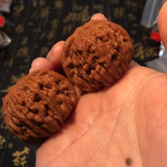 文玩核桃把件四座楼40mm