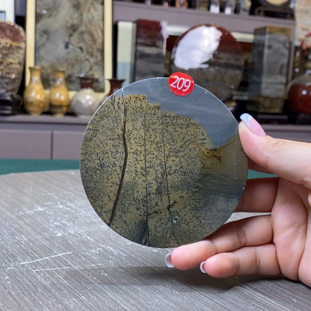 云***n石材广西国画石草花石