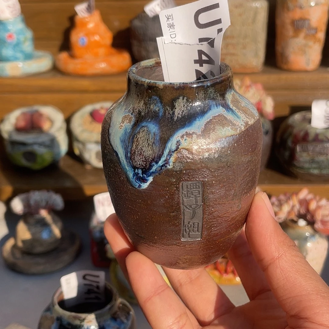 坛子姐花盆 梅瓶小号 内口3.5