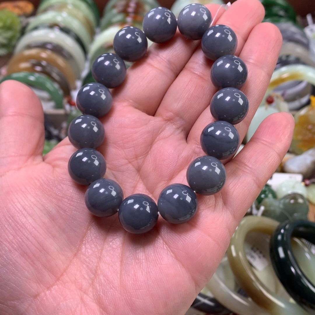 和田玉未镶嵌手链卡14