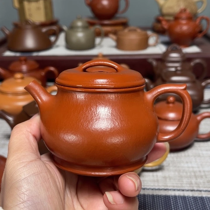茶壶紫砂全手工制作150cc