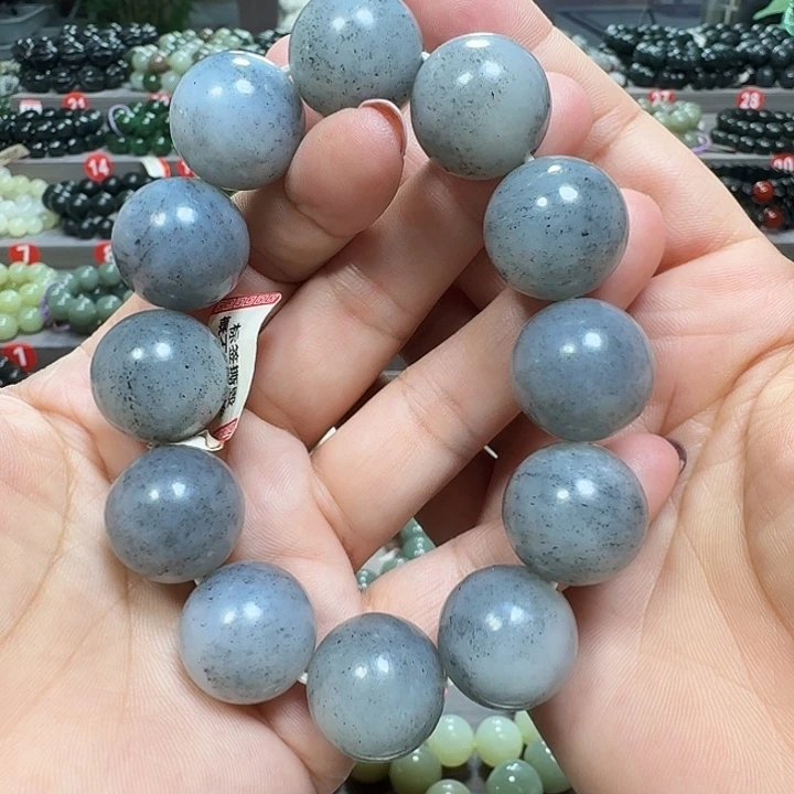 未镶嵌手链和田玉新疆青花卡20