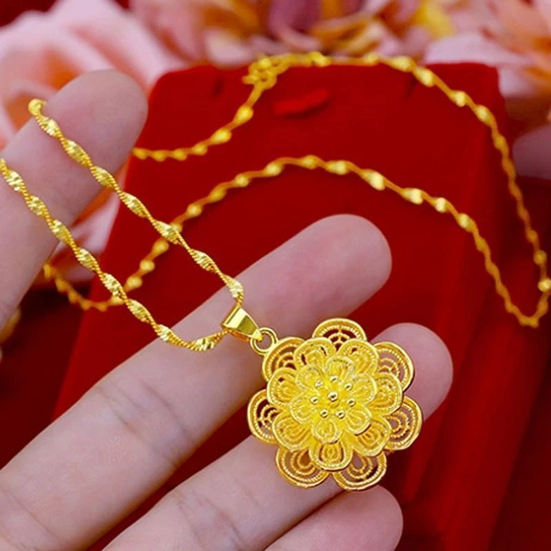 【花开富贵项链】时尚镂空气质百搭送妈妈ins小饰品