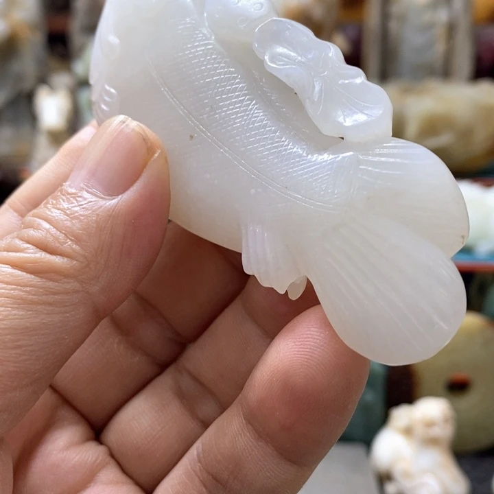 平***福和田玉（糖玉）9K金镶嵌手链