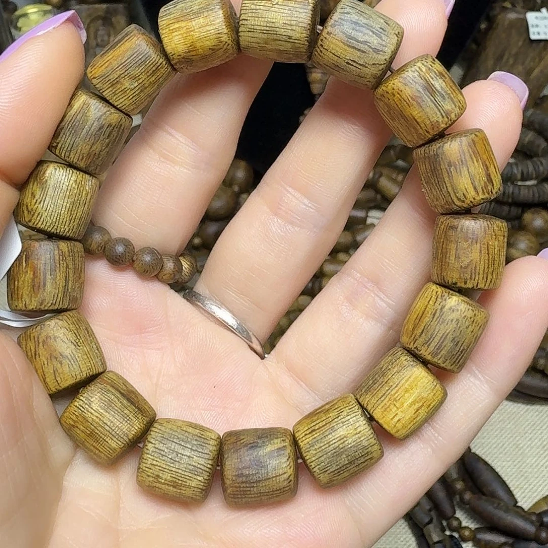 手串沉香树心油老白棋卡1.2-15克多样性发货一条