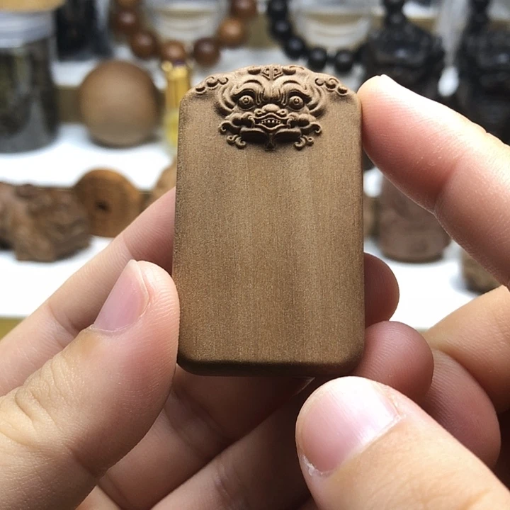 檀香木手串/手链J*P老山檀香貔貅无事牌