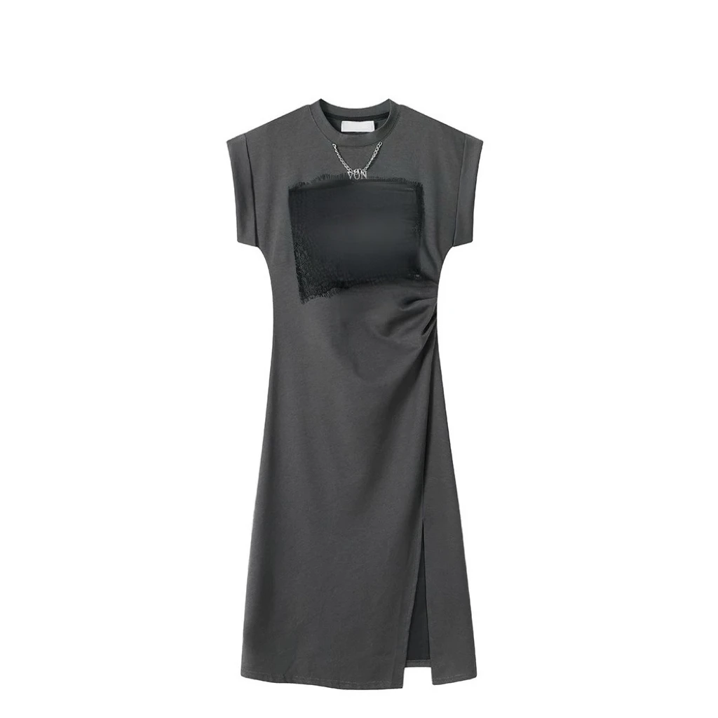 009长款气质连衣裙