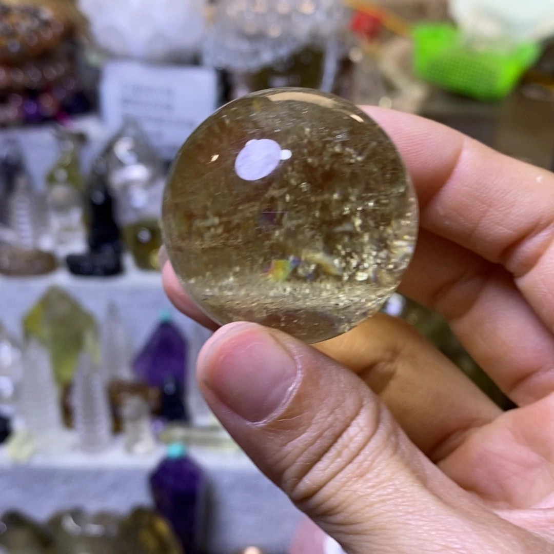 未镶嵌黄晶珠宝半成品