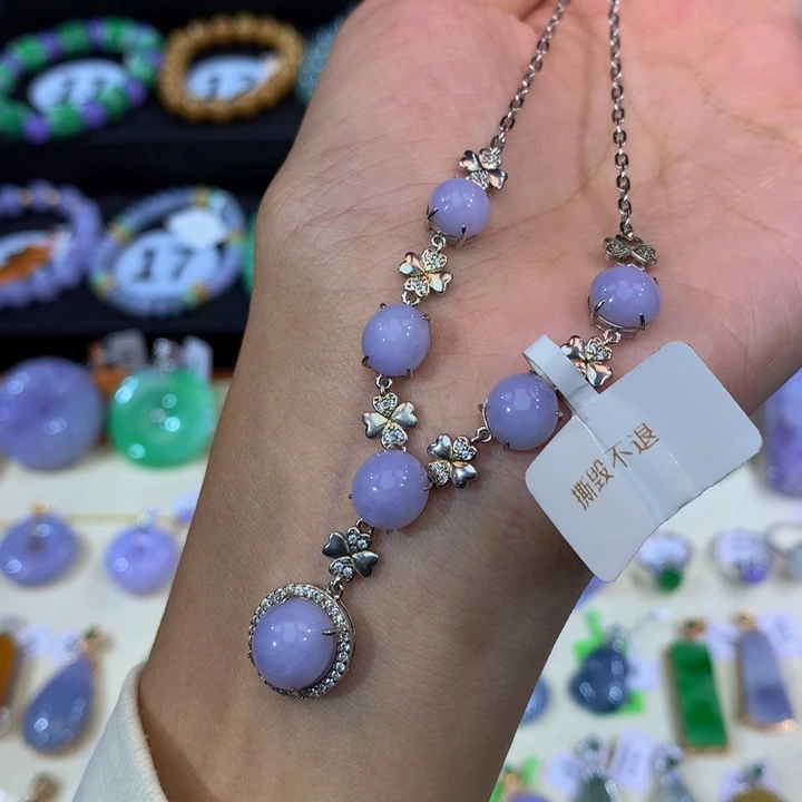 银S925镶嵌手链翡翠翡翠