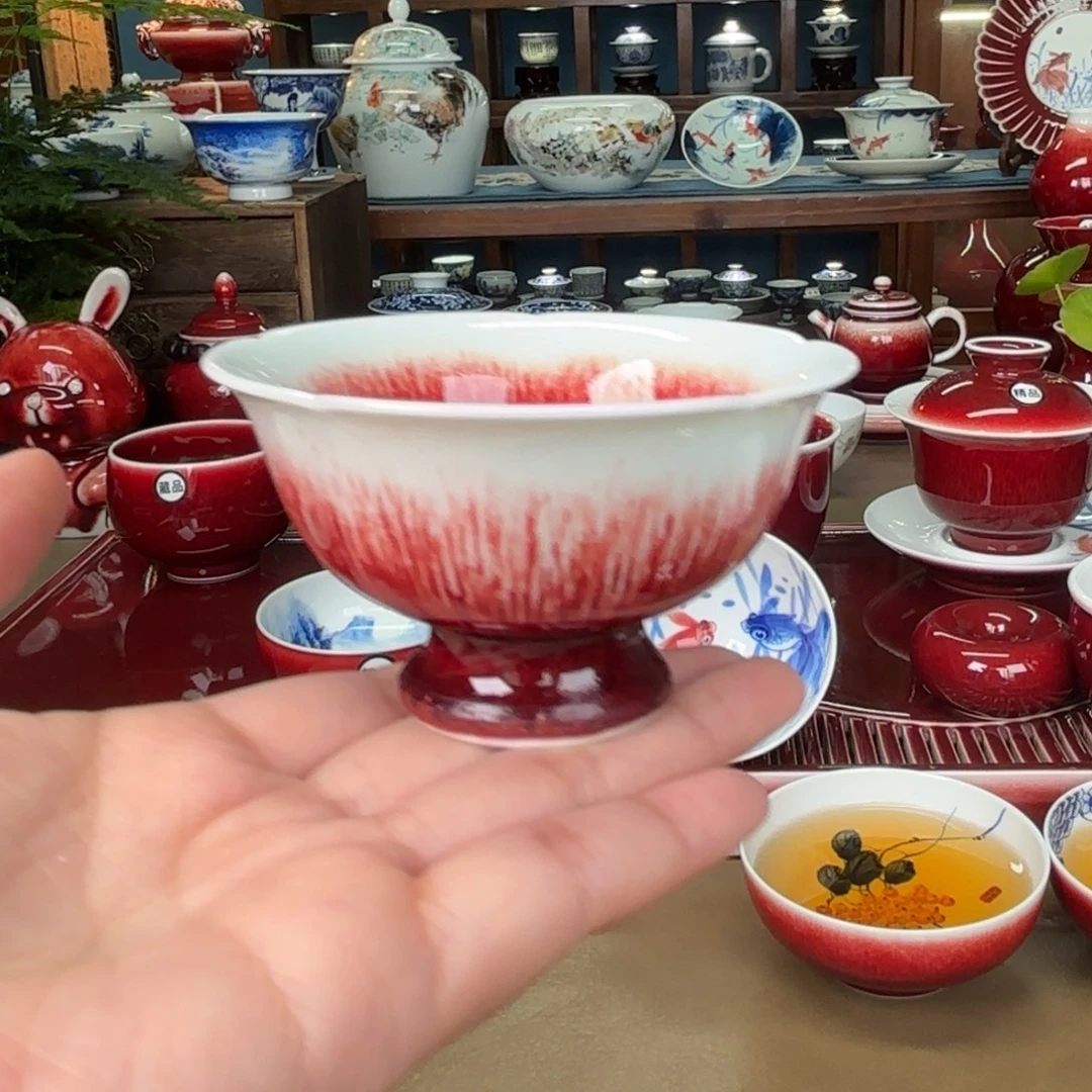 陶闻轩坊柴窑，花口杯瑕