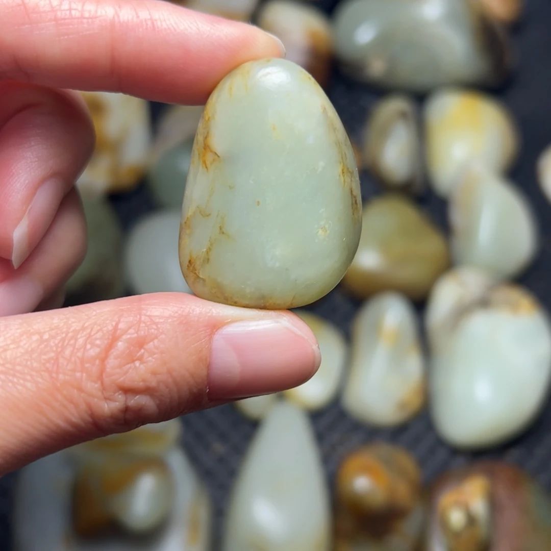 和田玉未镶嵌挂件23