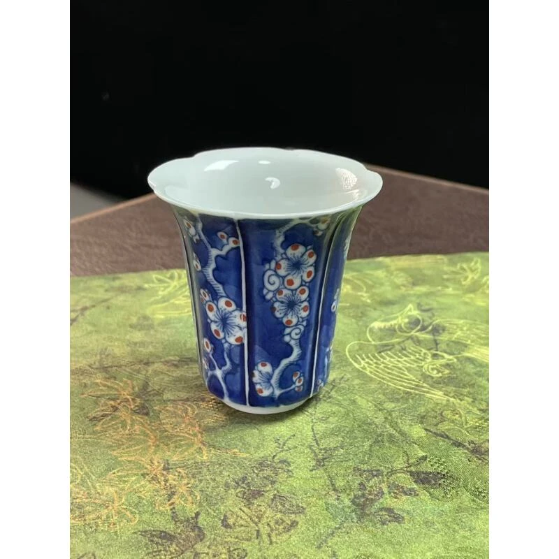 景德镇釉下彩冰梅闻香杯70ml