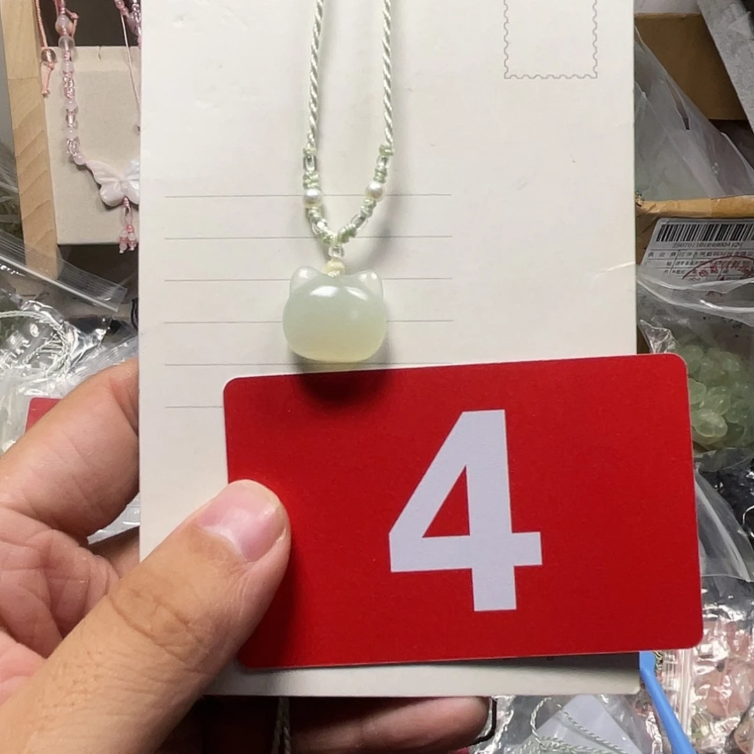 蛇纹石玉合金颈饰