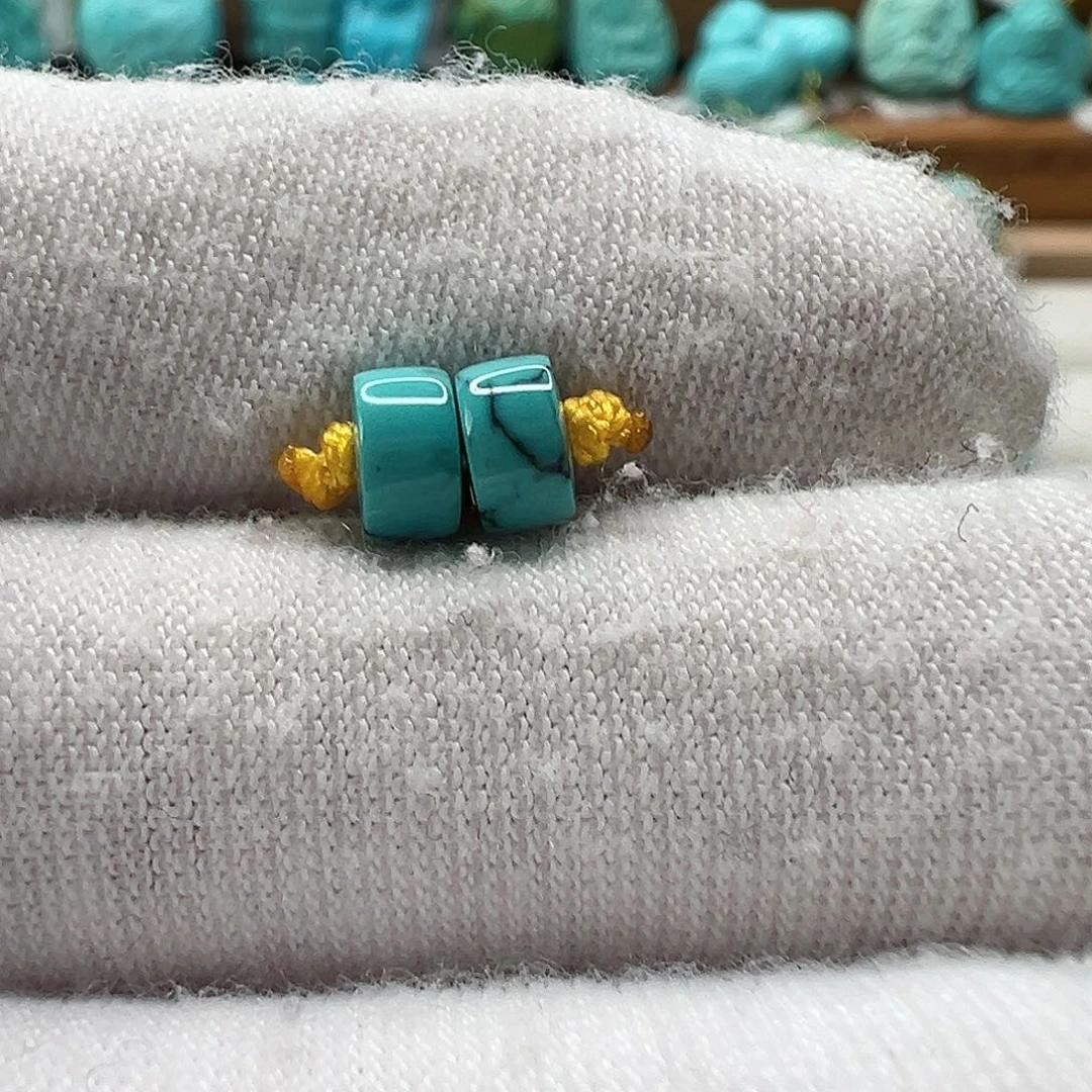 绿松石直切珠 未镶嵌