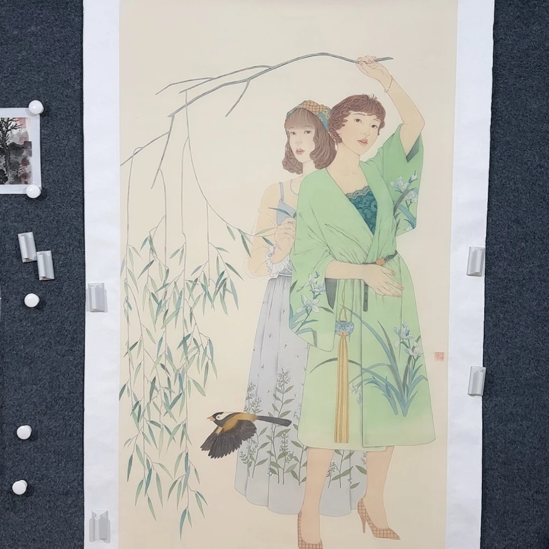 国画经**见（g94034）青春 书画