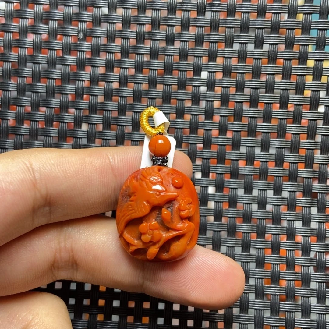 南红玛瑙未镶嵌吊坠(不含链)