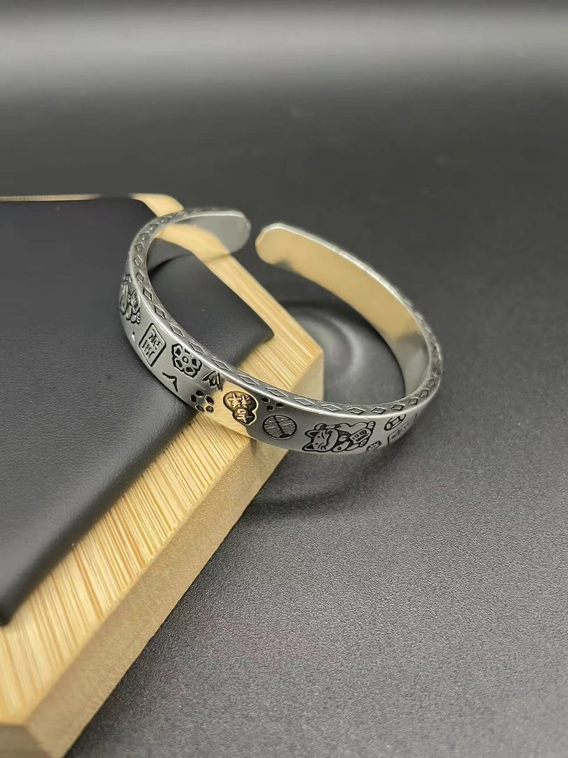 【手镯】Y004吉言招财猫平安吉祥开口镯气质百搭