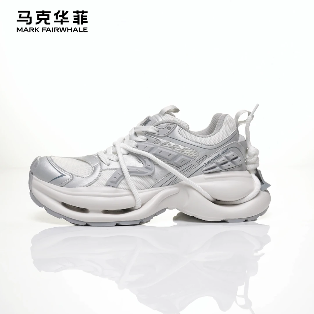 马克华菲老爹鞋2025春夏新款潮鞋男士休闲运动鞋透气百搭厚底男鞋