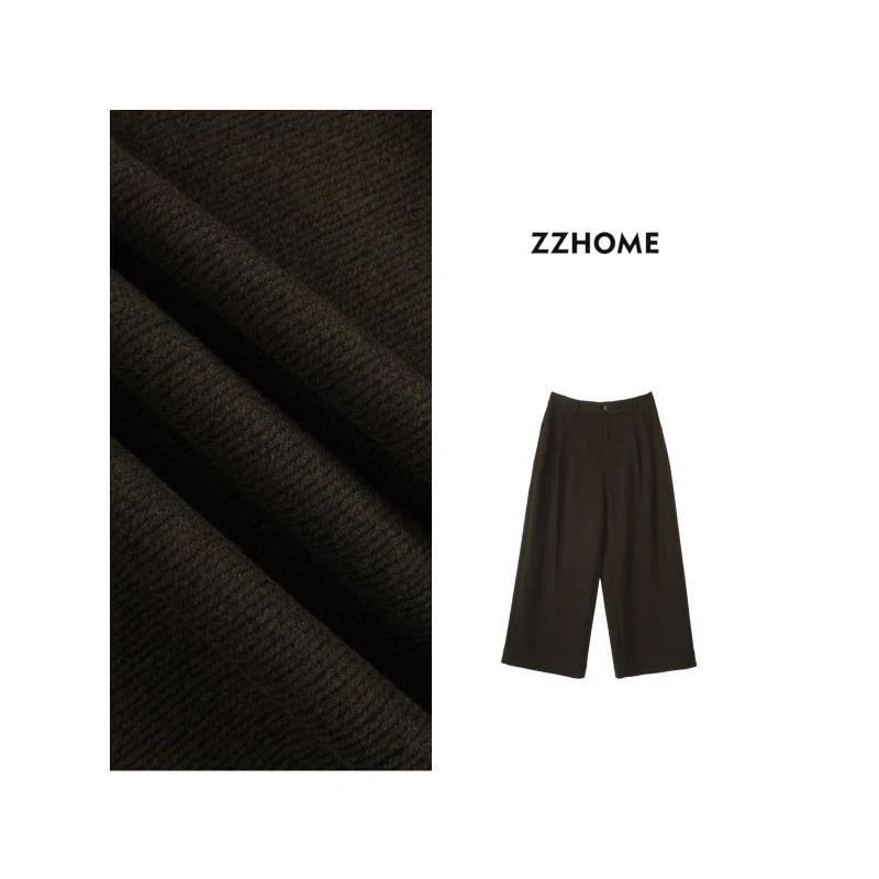 ZOZO HOME ｜细节聚焦海藻绿8分毛呢裤q172101p