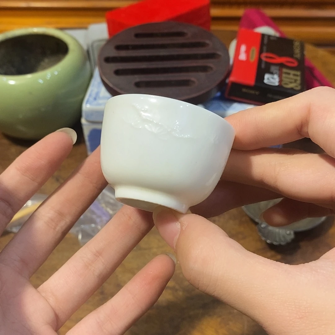 陶瓷小六古美术工艺品