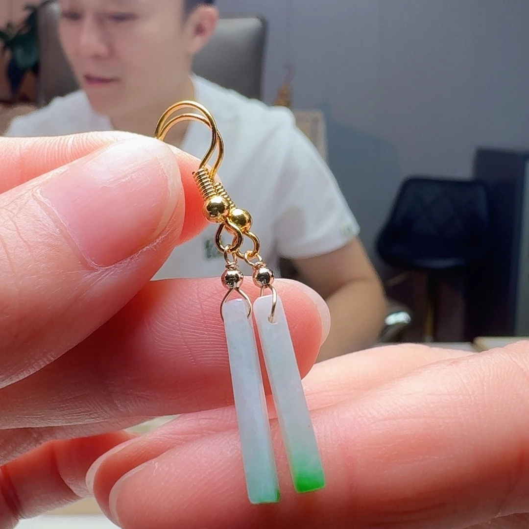 翡翠未镶嵌耳饰多样性发货其一