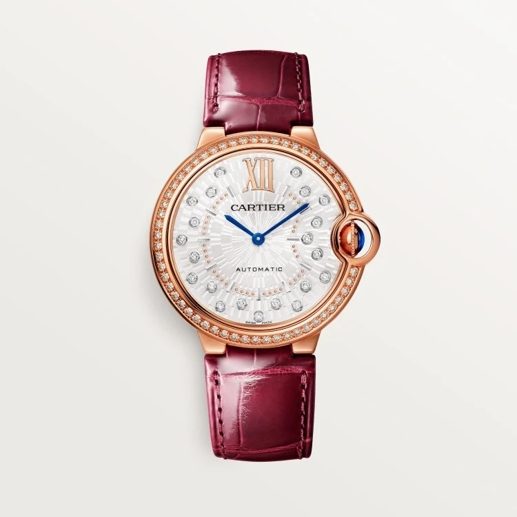 99新 Cartier/卡地亚 蓝气球WJBB0081原镶钻全金36盘女表23年全套