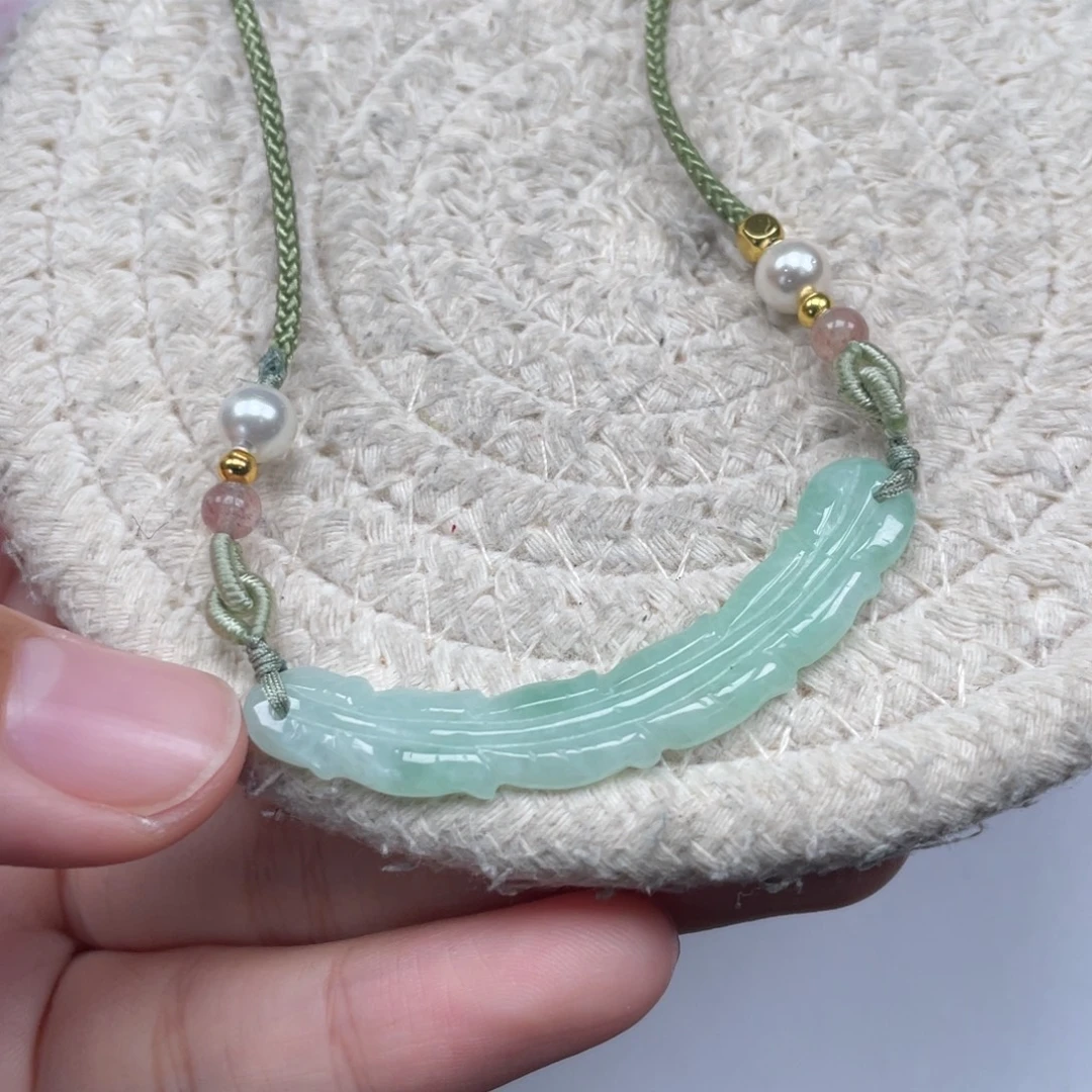 翡翠未镶嵌颈饰天然A货缅甸翡翠