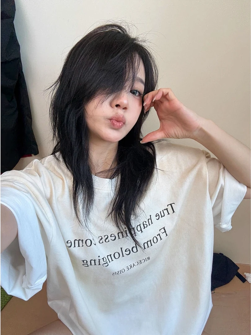 慵懒宽松卡通印花短袖T恤女夏季新款休闲减龄百搭显瘦打底上衣女